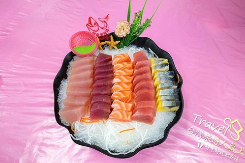 後壁湖生魚片百元拼盤,5種生魚片口味大滿足