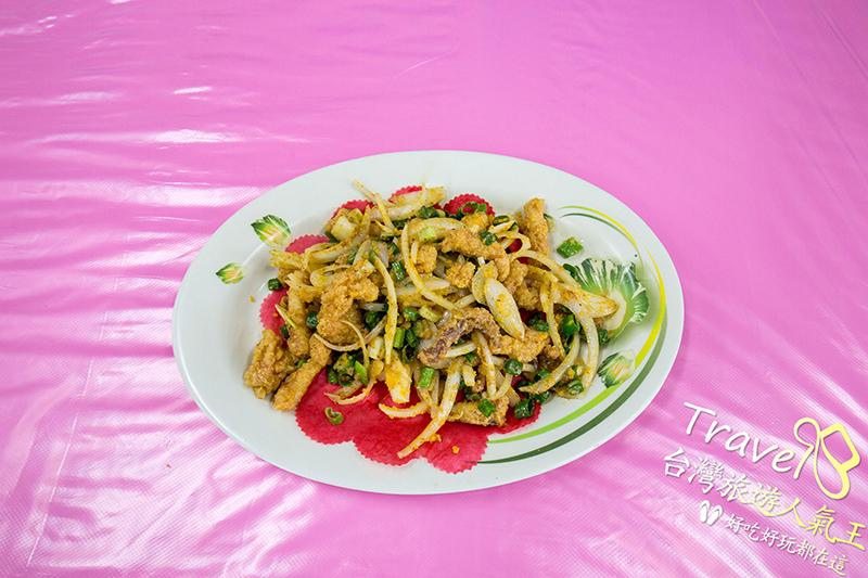 墾丁後壁湖生魚片,邱家海產料理-金炒軟絲